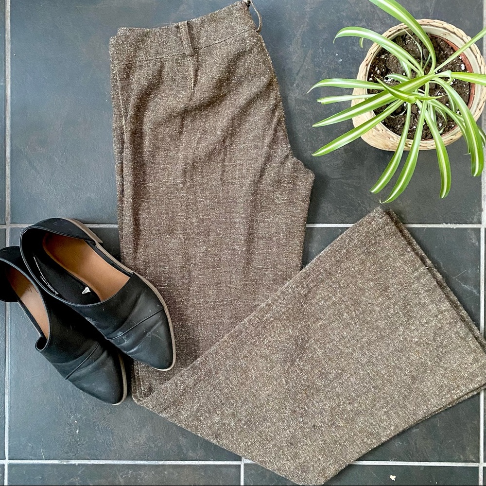 Brown speckled trousers